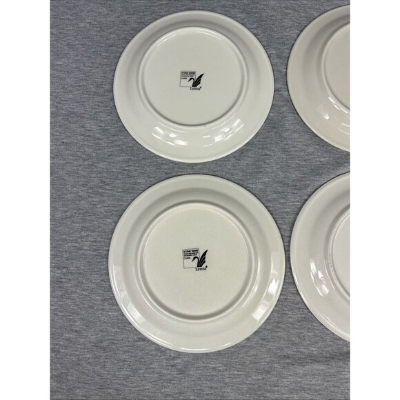 CHRISTMAS TREE Plates, 4 Small 7.5”, Stone Ware, Lynn’s, Vintage - Picture 8 of 16